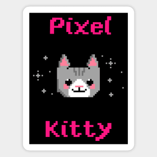 Pixel Kitty 8-bit Magnet